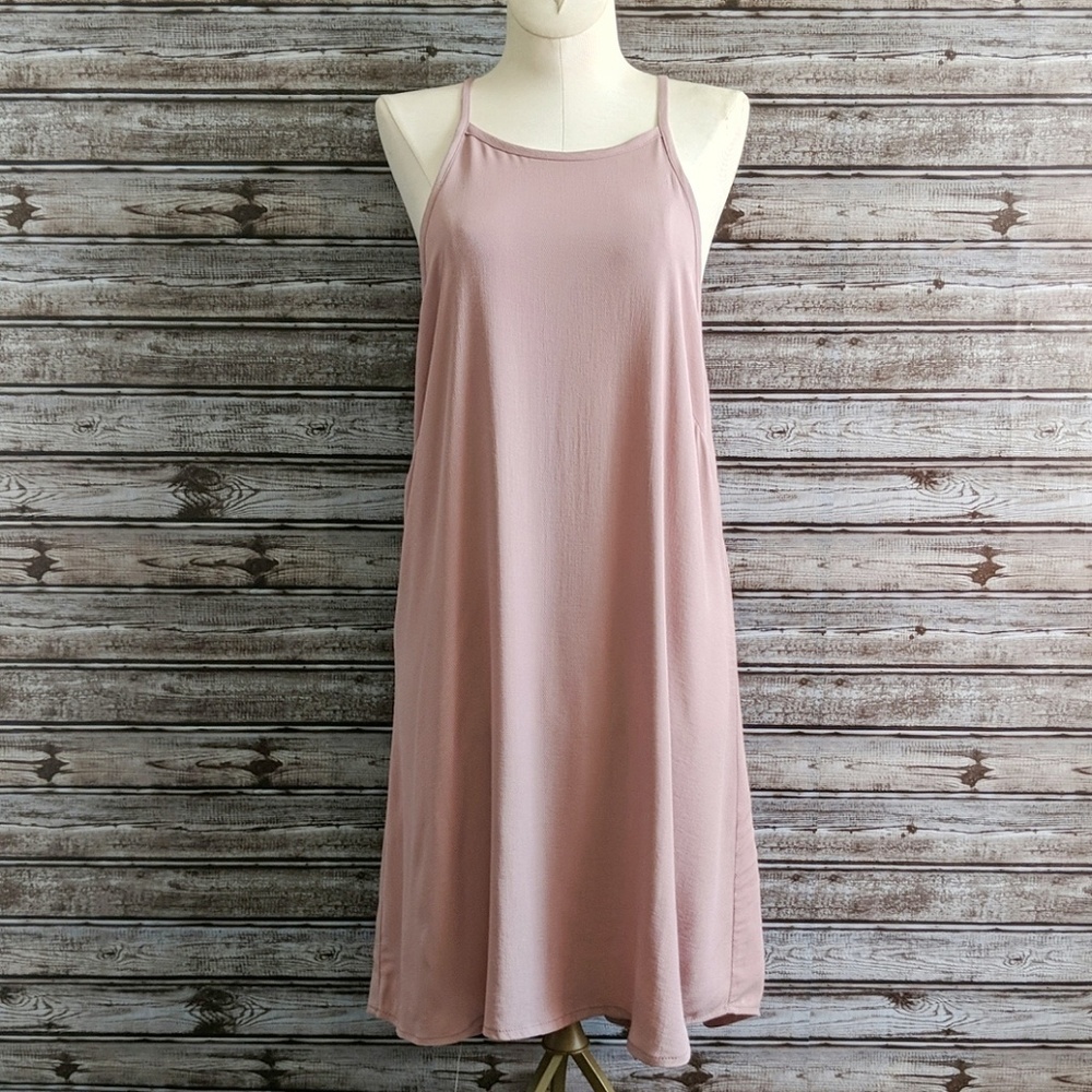 L.A. Hearts | Mauve Halter Neck Sundress | Medium